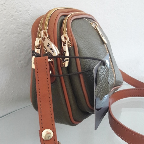 Valentina Bags Nwt Valentina Leather Mini Crossbody Shoulder Bag